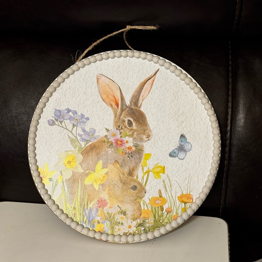 Floral Bunny Wall Art